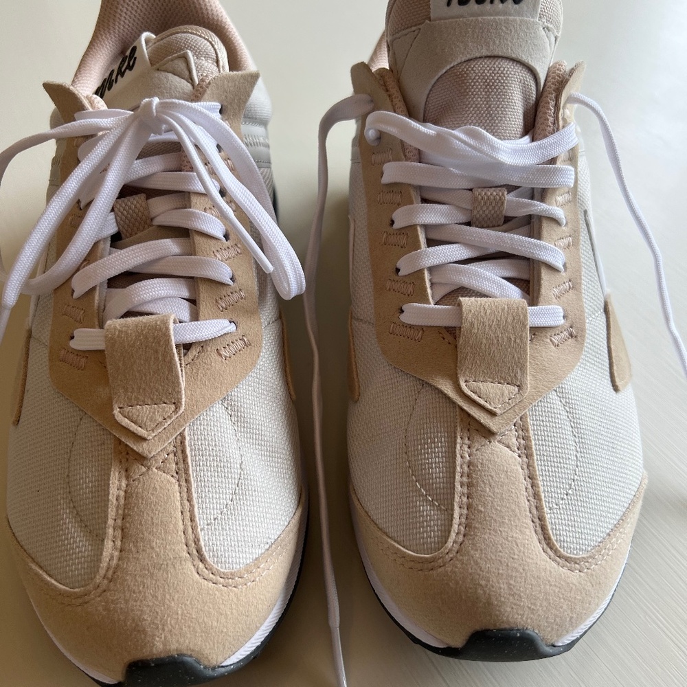 Brown is in for Fall 25 Nike Women's Air Max Pre-Day Shoes in Bone & Sand-Drift